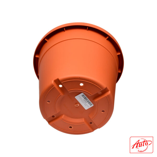 ROUND PLASTIC FLOWER POT Red Brick 20cm – 15cm - Image 3