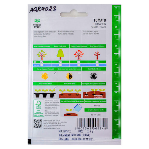 VEGETABLE SEEDS TOMATO ROMA VFN – STARKE AYRES - Image 3
