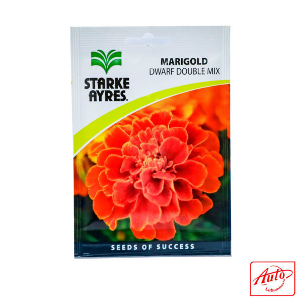 Marigold – Dwarf Double Mix Seeds (Starke Ayres) - Image 2
