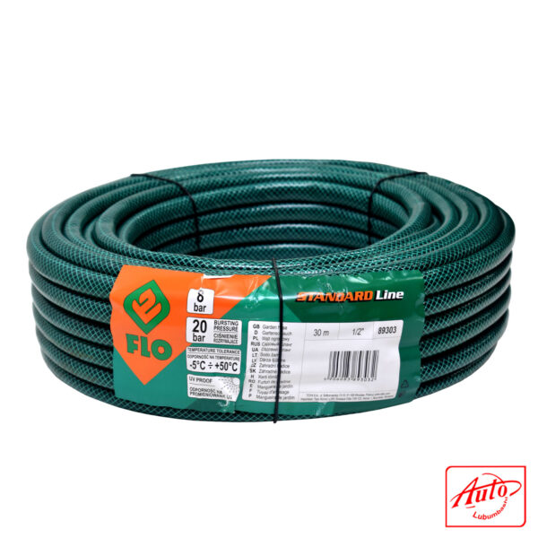 3-Layer Garden Hose – 1/2" × 30 m (8 bars / 20 bars) FLO Blue - Image 2