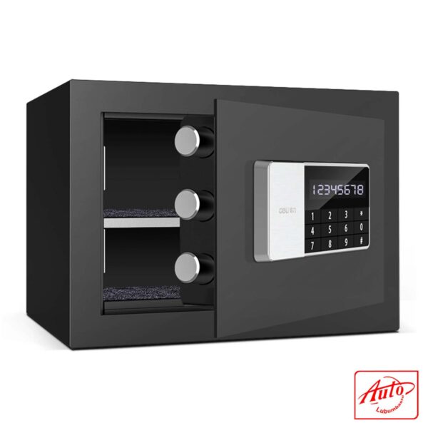 Portable Security Safe – Fireproof & Waterproof, Electronic Password Lock, Black - Image 2