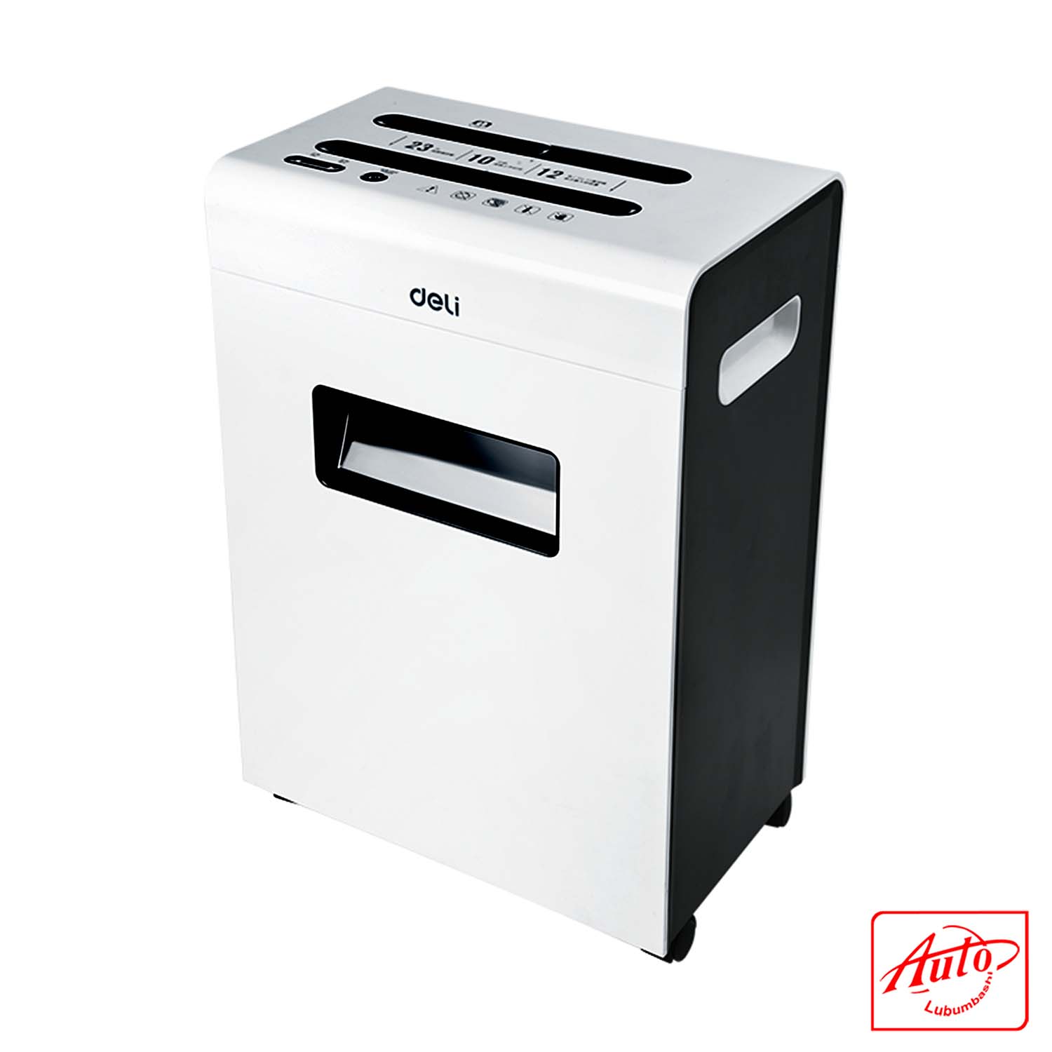 Deli 9939 Mini Electric Paper Shredder – 12L Bin, 5-Sheet Capacity, Security Level 4 – Image 2