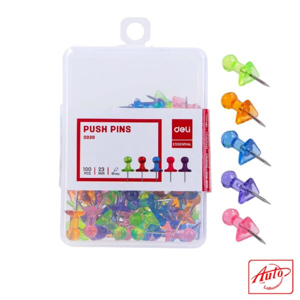 Deli E0030 Multicolor Metal Paper Clips – Desk Accessories Set, 90×66×28mm - Image 2