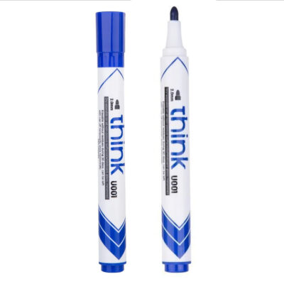 Deli Bullet Tip Dry Erase Whiteboard Marker U001 Blue