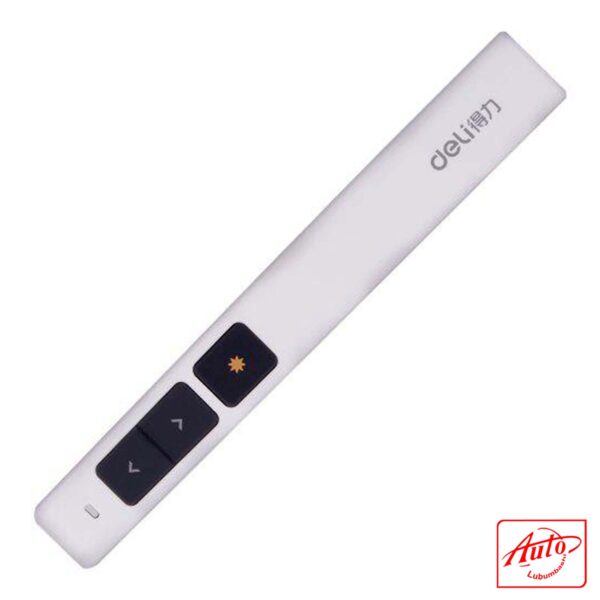 Deli Wireless Laser Pointer – Pen-Style Presenter, 30 m Range, USB Plug & Play – Image 2
