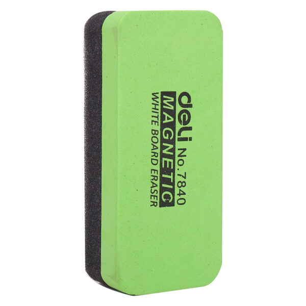 Deli Magnetic Whiteboard Eraser – 150× 50 x 28 mm, yellow / green or pink - Image 2