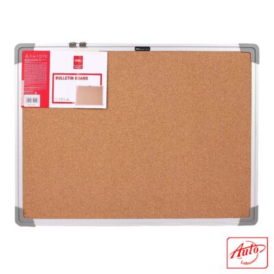 Deli Hard Fiber Bulletin Board – 60 × 1.2 × 45 cm, Brown