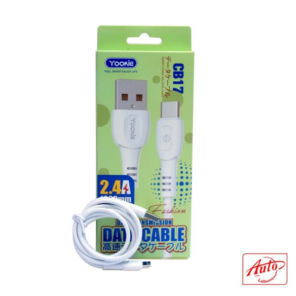 YOOKIE CB17 Fast-Charging Cable – 1m, 2.4A, Type-C – Image 2