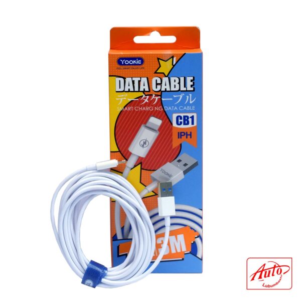 YOOKIE CB1 Smart Charging Data Cable USB-A to Lightning Cable for iPhone 3m - Image 2