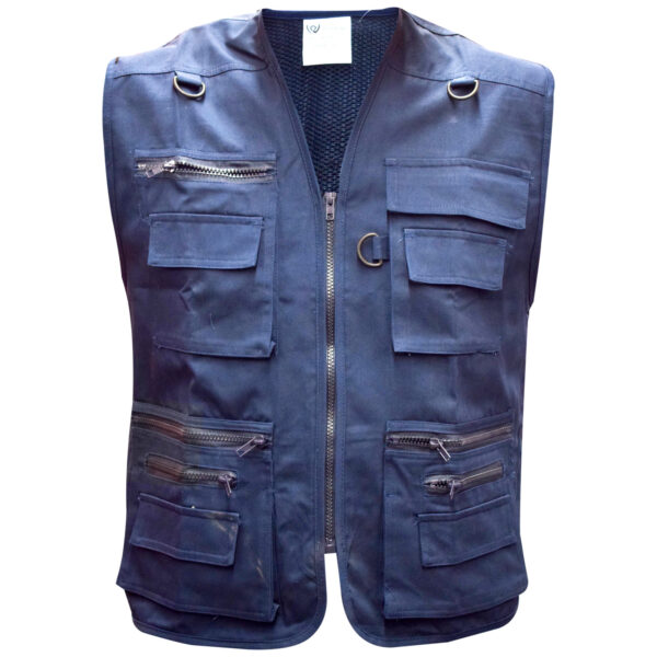 Luremaster Utility Vest – Blue, Multi-Pocket Design Size: XXL - Image 2