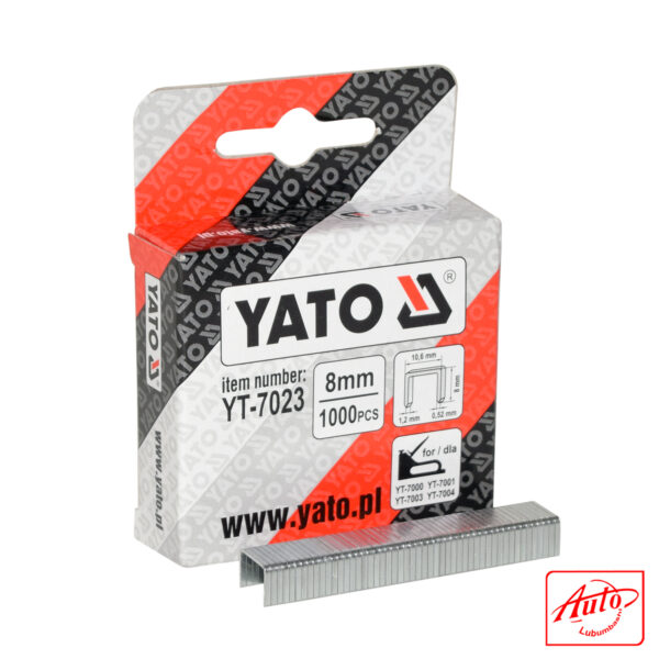 Yato YT-7023 – Rectangular Upholstery Staples (Steel, 8 mm) - Image 2