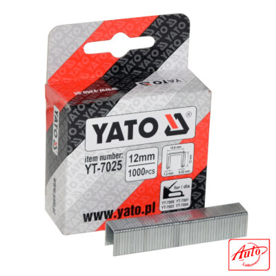 Yato YT-7025 – Rectangular Upholstery Staples (Steel, 12 mm)