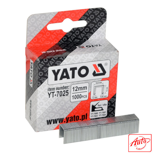 Yato YT-7025 – Rectangular Upholstery Staples (Steel, 12 mm) – Image 2