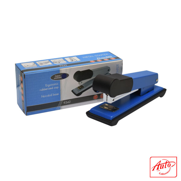 Bantex 9342 – Medium Metal Stapler (Half Strip, 24/6 & 26/6 Staples) Blue cobalt - Image 2