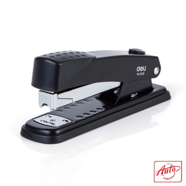 Deli E0328 – Half Strip Metal Stapler (Black / Grey) – Image 2