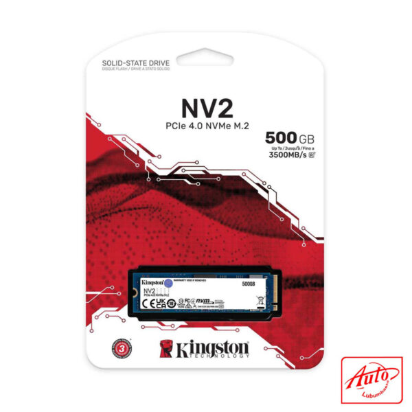 Hard Drive Kingston NV2 PCIe 4.0 NVMe SSD – Internal M.2 2280 - Image 2