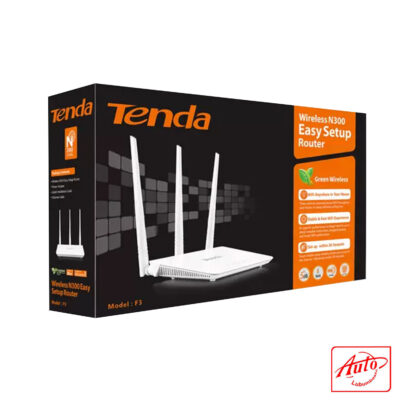 Tenda F3 Wireless N Router – 300Mbps, 3 External Antennas