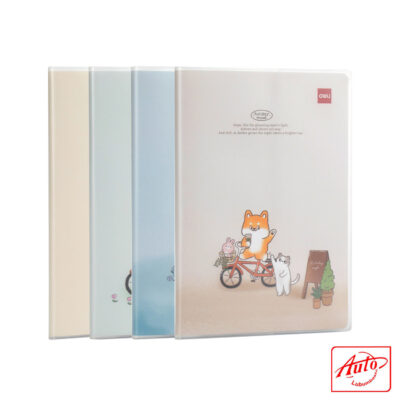 Deli Notebook – B5, 128 Wide-Ruled Sheets, Assorted Colors