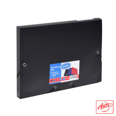 BANTEX Document Case – A4, Polypropylene, Elastic Closure, Assorted Colours