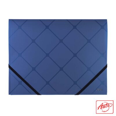 Deli E39621 File Folder – A4, 3-Flap, Elastic Closure, Assorted Colors