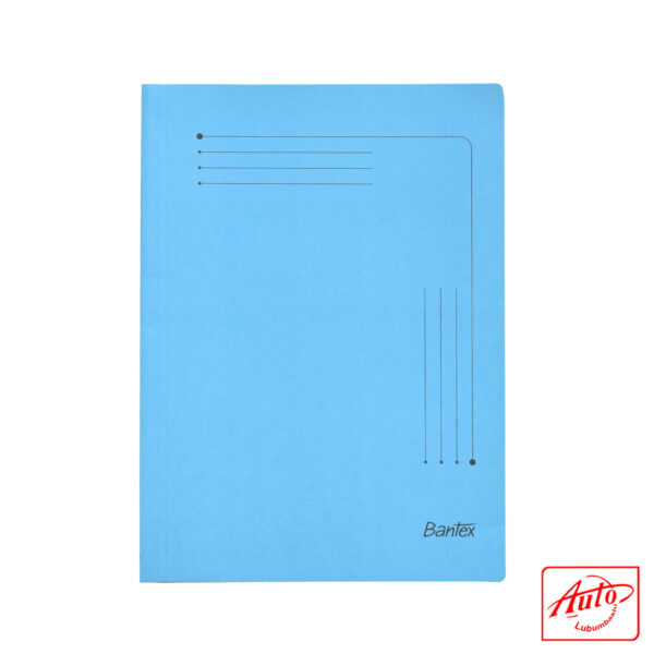 Bantex Smart Folder – A4 3-Flap Document Folder, 250gsm Kraft – Green / Blue - Image 2