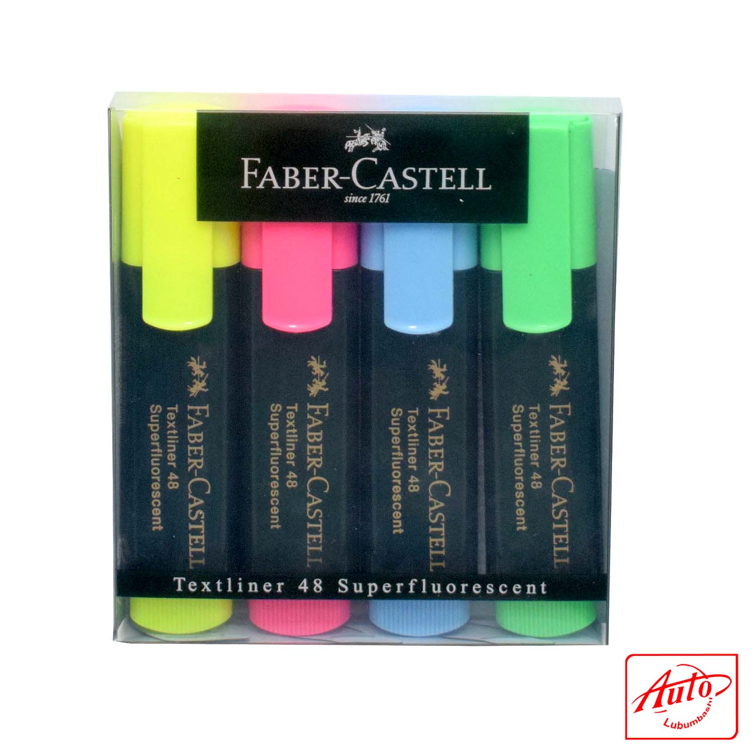 Faber-Castell Textliner 48 Highlighter – Assorted Colours, Pack of 4 – Image 2