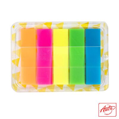 Deli Film Index Tabs – 44×12 mm, Multicolor, 5 Colors × 20 Sheets
