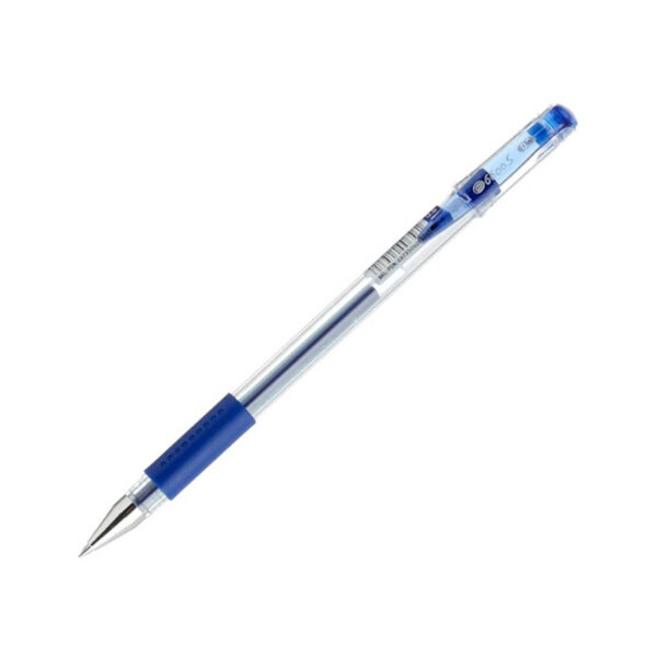Deli Ballpoint Pen – 0.5 mm Tip, Blue Ink, Retractable, Blue Barrel - Image 2