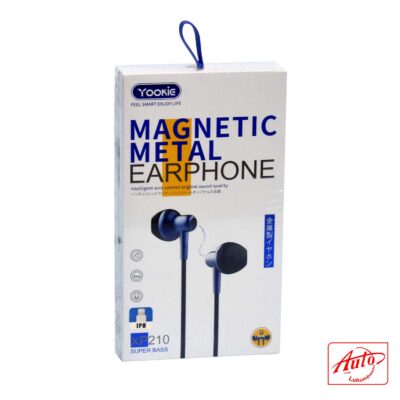 YOOKIE TEC005 – Magnetic Metal Wired Earphones with Lightning iPhone/iPad Connector Black