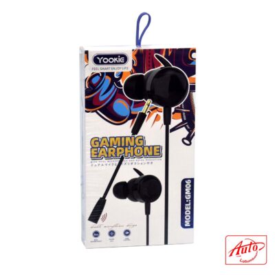 YOOKIE GM06 – Gaming Earphones with Dual Microphones and Bass Enhancement (3.5mm Wired Control)