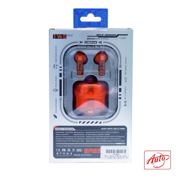 YOOKIE YKS30 – TWS Wireless Earbuds with BT5.3 and Cyberpunk Design - Image 2