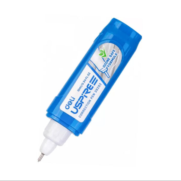 Deli Correction Fluid – 10 ml, Fast-Drying, White, Steel Tip – Image 2