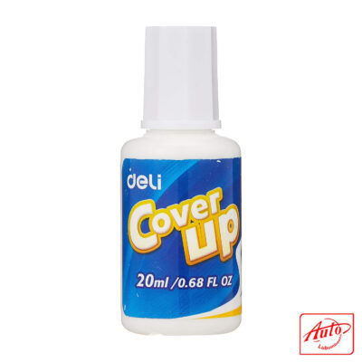 Deli Correction Pen Brush – 20 ml, Stainless Steel Tip, Non-Toxic Formula