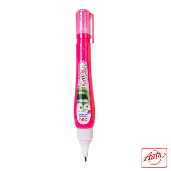 Deli Correction Pen – Bumpees Cartoon Design, Fast-Dry, Retractable, 3-Color Set - Image 6