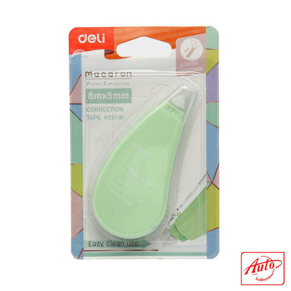 Deli Correction Tape – 5 mm × 8 m, Assorted Candy Colours, Blister Pack - Image 5