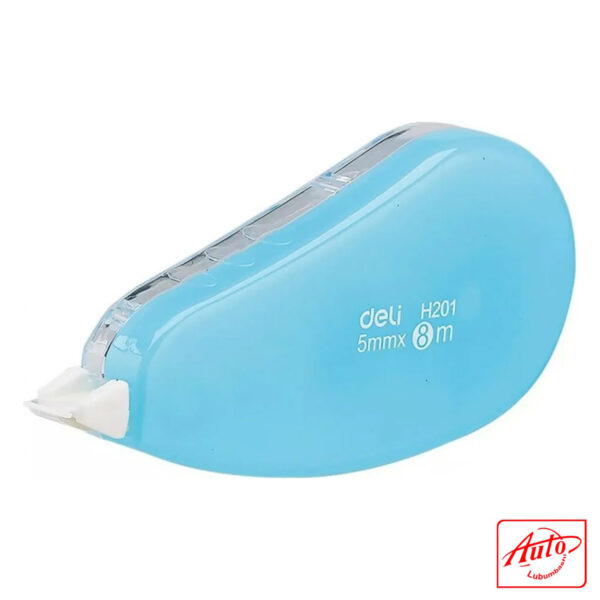 Deli Correction Tape – 5 mm × 8 m, Assorted Candy Colours, Blister Pack - Image 3
