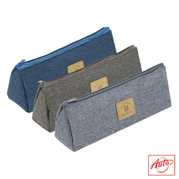 Deli Pencil Pouch – Large Storage Case, 230×60×80 mm, Assorted Colors – Image 2