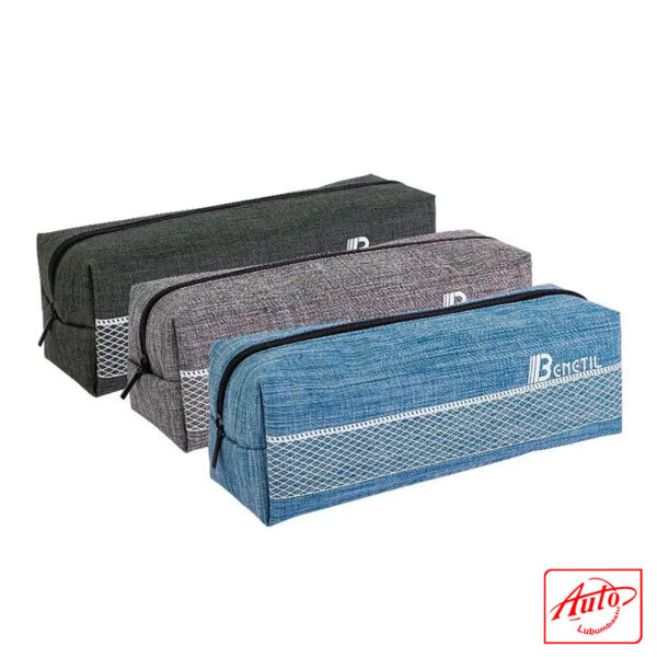 Deli Student Pencil Bag – BENETIL, 22×6.5×7 cm, Oxford Fabric, Water-Resistant - Image 2