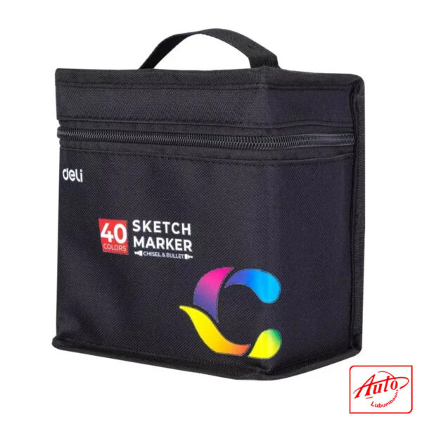 Deli Sketch Marker Set – 40 Colors, Dual Tip, Alcohol-Based, Professional Art Markers - Image 2