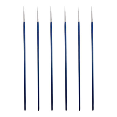 Deli Round Paint Brush Set – Hard Nylon Bristles, Size No.3, 6 pcs in OPP Bag