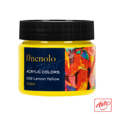 Deli Finenolo Acrylic Paint – Lemon Yellow, 100 ml, High Saturation & Smooth Texture