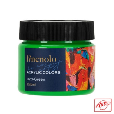 Deli Finenolo Acrylic Paint – Green, 100 ml, High Tinting Strength & Smooth Texture