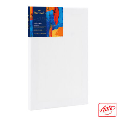 DELI Canvas Panel – 100% Cotton, 280g/m², 20×30cm (7.9in × 11.8in), White