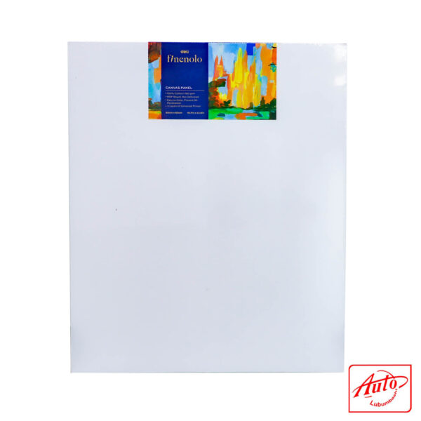 Deli Canvas Panel – 100% Cotton, 280gsm, Triple Primed, 50 × 60 cm (19.7 × 23.6 in), White - Image 2