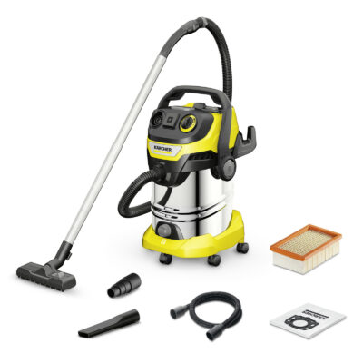 Kärcher WD 6 P Premium – 1300W Wet & Dry Vacuum Cleaner with 30L Stainless Steel Tank