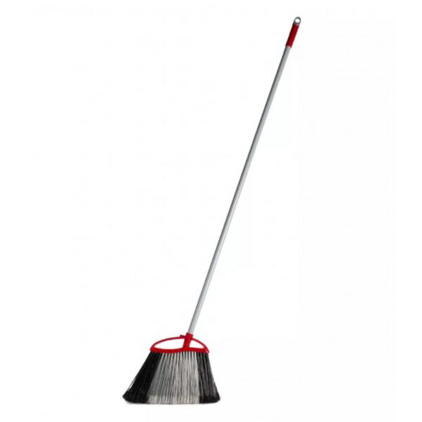 LiAo Outdoor Garden Broom – Hard Bristles, 130cm Extendable Metal Handle – Image 2