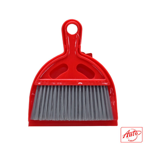 LiAo Mini Dustpan & Brush Set – C130010, 16cm, Red – Image 3