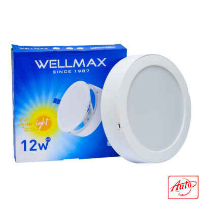Wellmax SPOOT LED Surface Sunlight 2.0 – 12W, 6500K Cool White, 6" Round