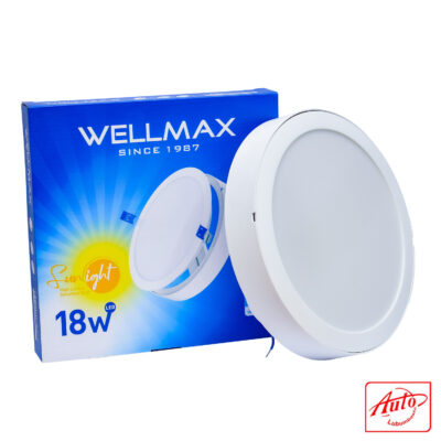 Wellmax SPOOT LED Surface Sunlight 2.0 – 18W, 6500K Cool White, 8" Round