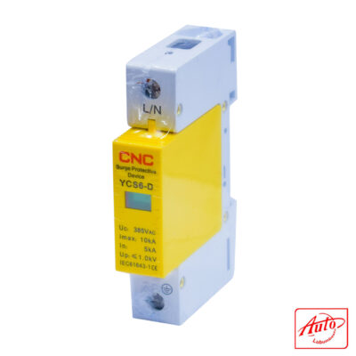 YCS6-D Surge Protection Device – 1 Pole, 5–10kA, 18mm, Yellow Indicator, 38V Trigger